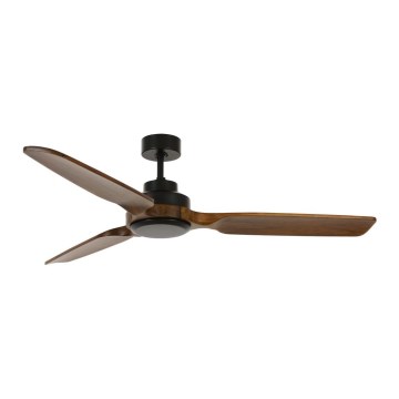 Lucci air 213051 - Deckenventilator SHOALHAVEN schwarz/braun Ø 142 cm