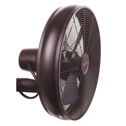 Lucci air 213125 - Wandventilator BREEZE 55W/230V schwarz/braun + Fernbedienung