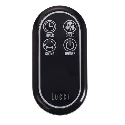 Lucci air 213125 - Wandventilator BREEZE 55W/230V schwarz/braun + Fernbedienung