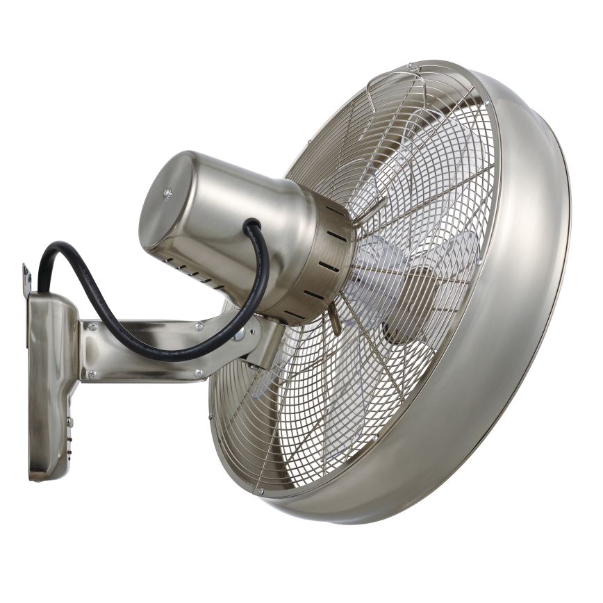 Lucci air 213126 - Wandventilator BREEZE 55W/230V matt Chrom + Fernbedienung