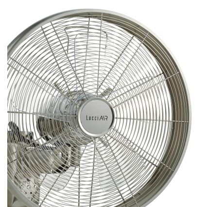 Lucci air 213126 - Wandventilator BREEZE 55W/230V matt Chrom + Fernbedienung