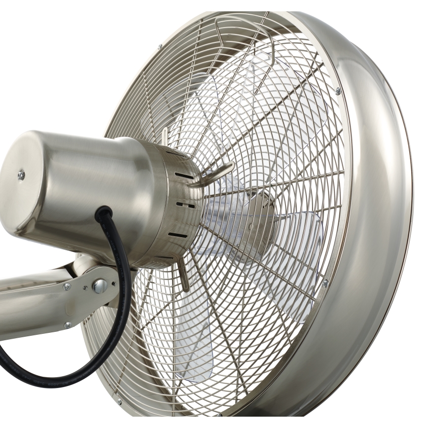 Lucci air 213126 - Wandventilator BREEZE 55W/230V matt Chrom + Fernbedienung