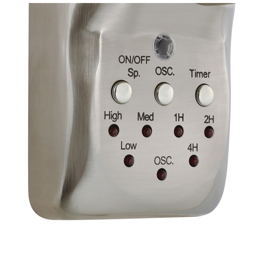 Lucci air 213126 - Wandventilator BREEZE 55W/230V matt Chrom + Fernbedienung