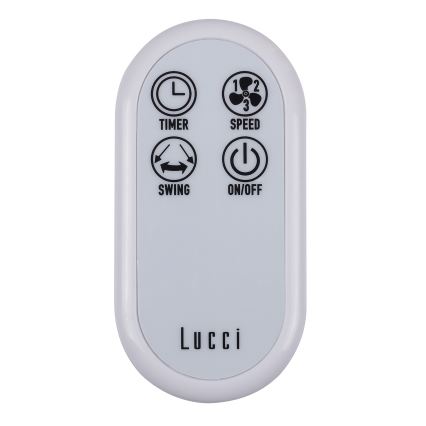 Lucci Air 213128EU - Wandventilator BREEZE 55W/230V weiß + Fernbedienung