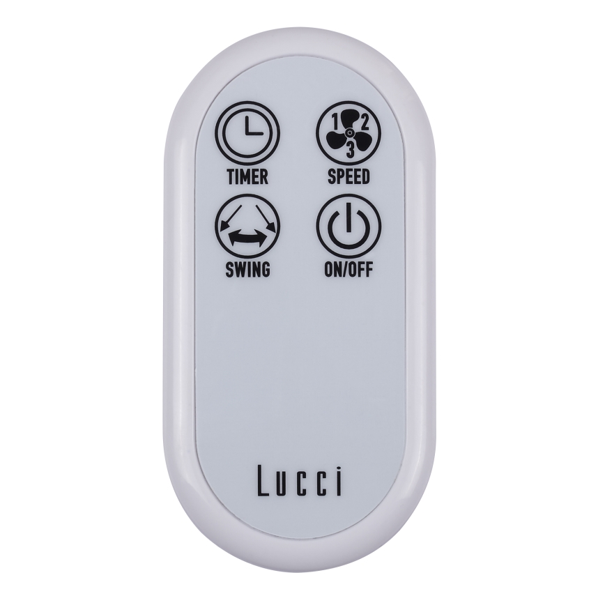 Lucci Air 213128EU - Wandventilator BREEZE 55W/230V weiß + Fernbedienung