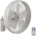 Lucci Air 213128EU - Wandventilator BREEZE 55W/230V weiß Ø 46 cm + Fernbedienung