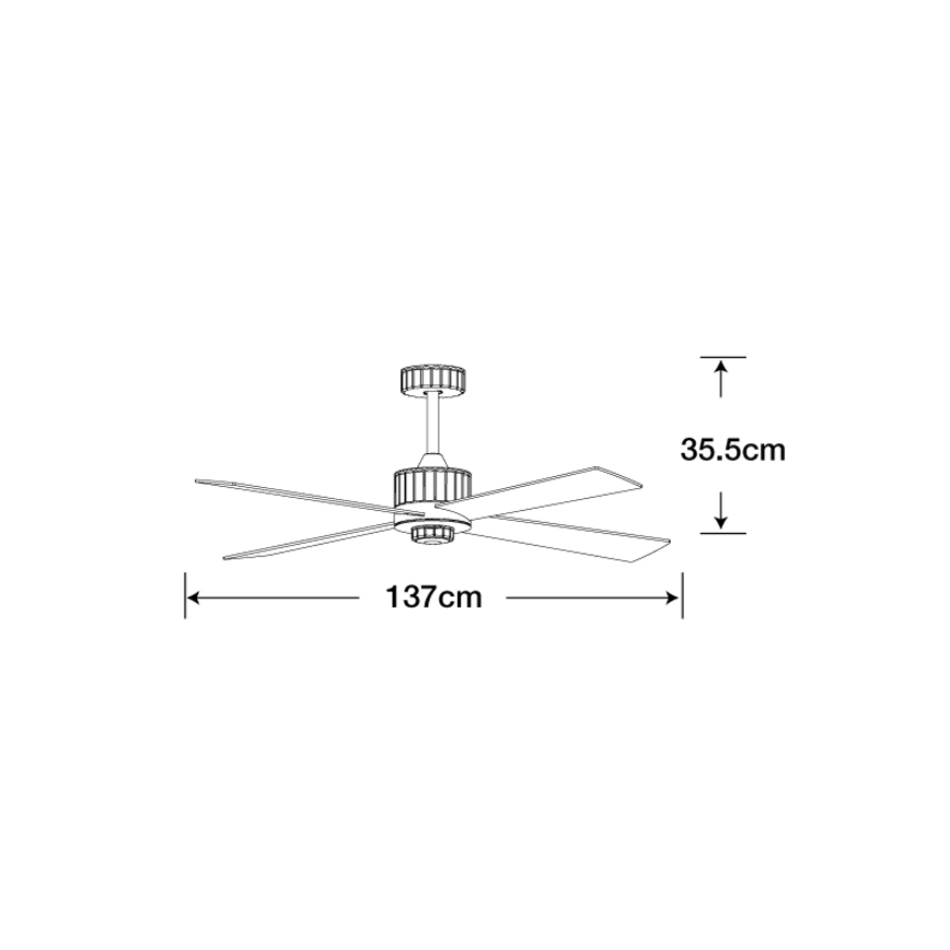 Lucci air 213170 - LED-Deckenventilator NEWPORT Wenge/braun + Fernbedienung