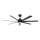 Lucci Air 21318349 - Dimmbarer LED-Deckenventilator ATLANTA 1xGX53/12W/230V d 142 cm schwarz + Fernbedienung
