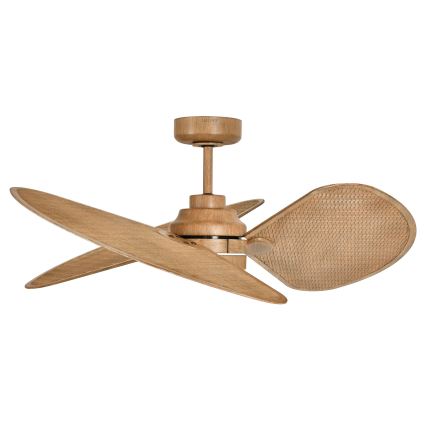 Lucci Air 21325549 - LED-dimmbarer Deckenventilator SABLE, 1x GX53/12W/230V, 3000/4000/5000K, Ø 91,5 cm, Braun + Fernbedienung