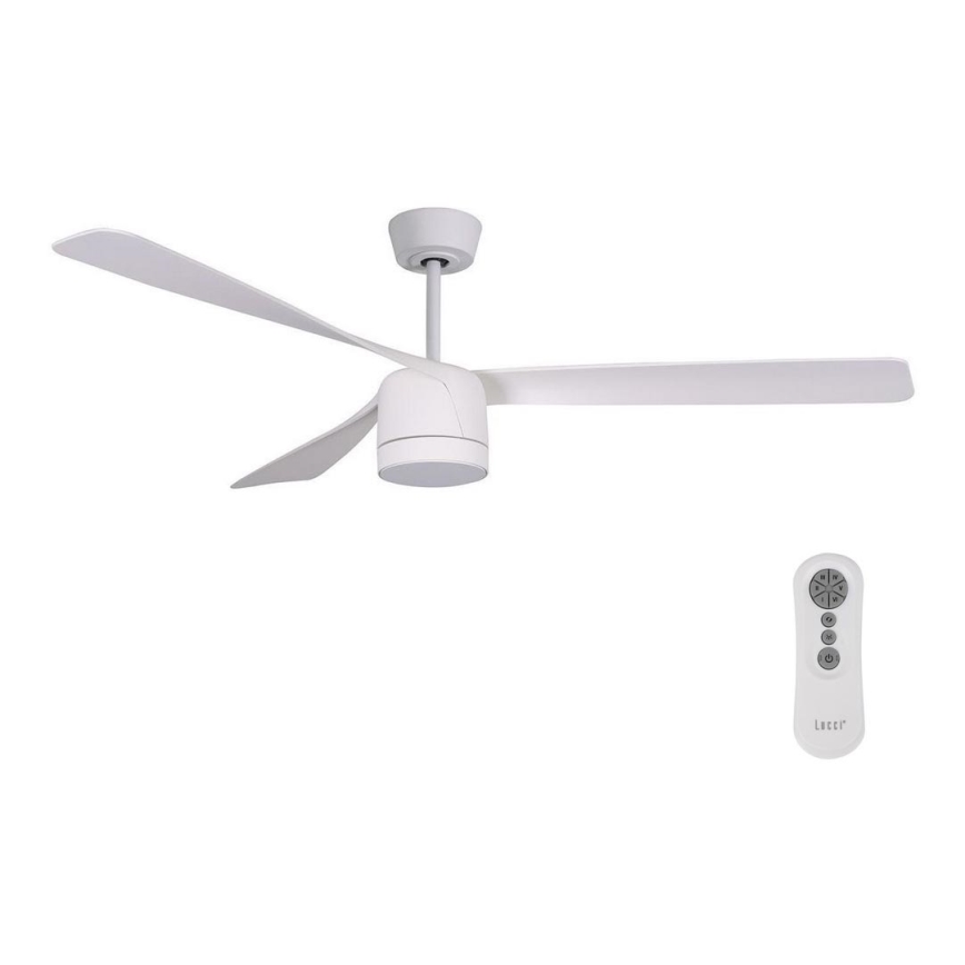 Lucci air 213280 - Deckenventilator PEREGRINE 1xGX53/12W/230V weiß + Fernbedienung