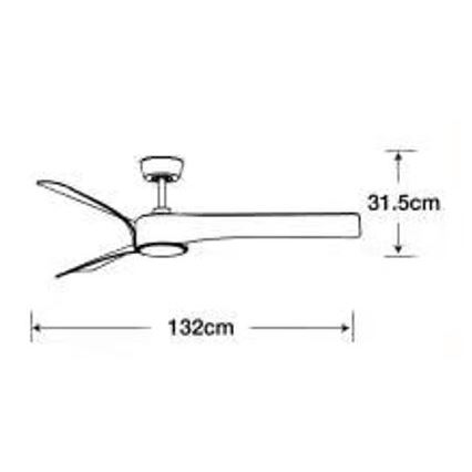 Lucci air 213358 - Dimmbarer LED-Deckenventilator LINE 1xGX53/12W/230V schwarz + Fernbedienung
