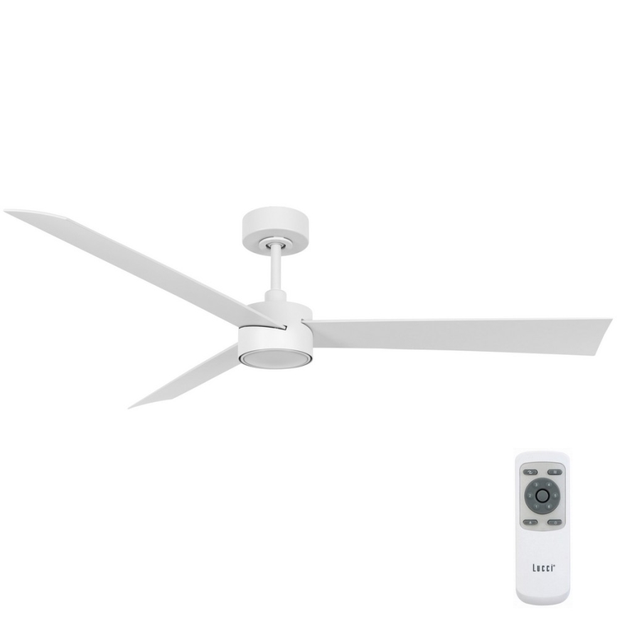 Lucci air 21610349 - Dimmbarer LED-Deckenventilator CLIMATE 1xGX53/12W/230V weiß + Fernbedienung