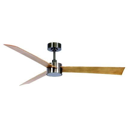 Lucci air 21610449 - Dimmbarer LED-Deckenventilator CLIMATE 1xGX53/12W/230V braun/glänzendes Chrom + Fernbedienung