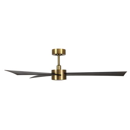 Lucci air 21610549- Dimmbarer LED-Deckenventilator CLIMATE 1xGX53/12W/230V Wenge/golden + Fernbedienung