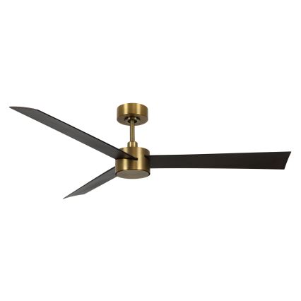 Lucci air 21610549- Dimmbarer LED-Deckenventilator CLIMATE 1xGX53/12W/230V Wenge/golden + Fernbedienung