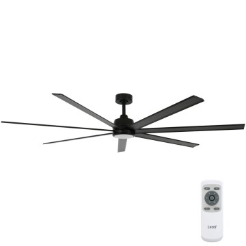 Lucci air 21610949 - Deckenventilator ATLANTA 1xGX53/12W/230V schwarz + Fernbedienung