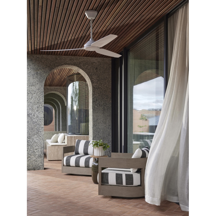 Lucci air 21616249 - Deckenventilator POLIS IP55 weiß + Fernbedienung