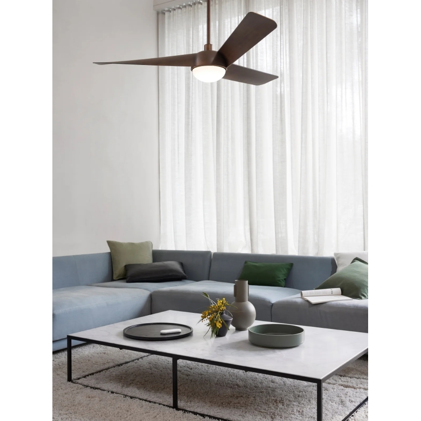 Lucci Air 21617249 - LED-dimmbarer Deckenventilator OSPREY 1xGX53/12W/230V Ø 132 cm Bronze + Fernbedienung