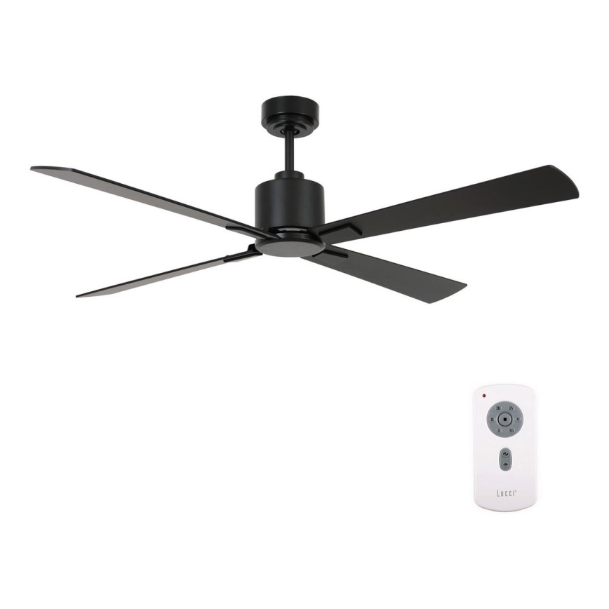 Lucci air 510523 - Deckenventilator AIRFUSION CLIMATE schwarz + Fernbedienung