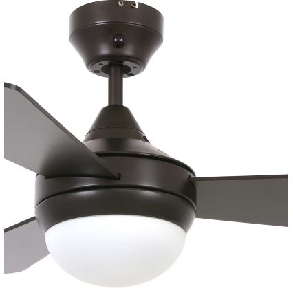Lucci Air 512311 - Deckenventilator AIRLIE HUGGER 2xE27/15W/230V Holz/braun Ø 91 cm + Fernbedienung