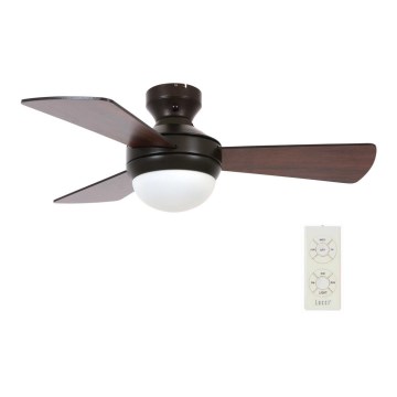 Lucci Air 512311 - Deckenventilator AIRLIE HUGGER 2xE27/15W/230V Holz/braun Ø 91 cm + Fernbedienung