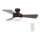 Lucci Air 512311 - Deckenventilator AIRLIE HUGGER 2xE27/15W/230V Holz/braun Ø 91 cm + Fernbedienung