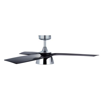 Lucci air 513072 - dimmbarer LED-Deckenventilator BRONX LED/18W/230V 3000/4000/6000K Schwarz/Hochglanz-Chrom Ø 132 cm + Fernbedienung
