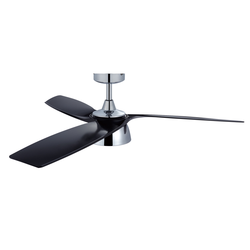 Lucci air 513072 - dimmbarer LED-Deckenventilator BRONX LED/18W/230V 3000/4000/6000K Schwarz/Hochglanz-Chrom Ø 132 cm + Fernbedienung