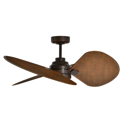 Lucci Air 51325649 - LED-dimmbarer Deckenventilator SABLE 1xGX53/12W/230V 3000/4000/5000K Ø 91,5 cm Braun + Fernbedienung