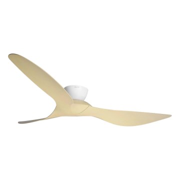 Lucci Air 514031 - Deckenventilator KOTARA Ø 137 cm beige/weiß + Fernbedienung
