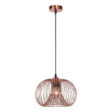 Lucide 02400/30/17 - Hängeleuchte VINTI 1xE27/60W/230V Kupfer