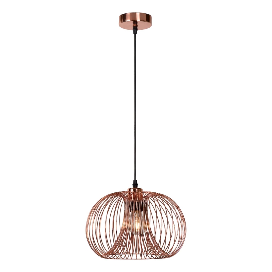 Lucide 02400/30/17 - Hängeleuchte VINTI 1xE27/60W/230V Kupfer