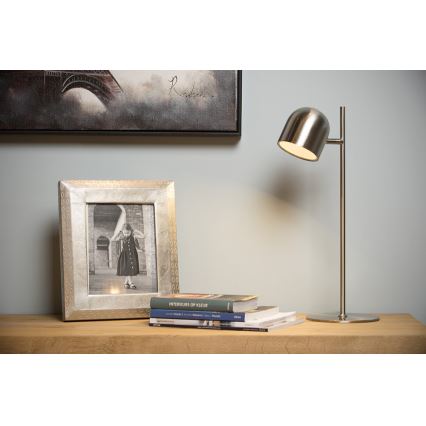 Lucide 03603/05/12- Dimmbare LED-Tischlampe SKANSKA LED/5W/230V mattes Chrom