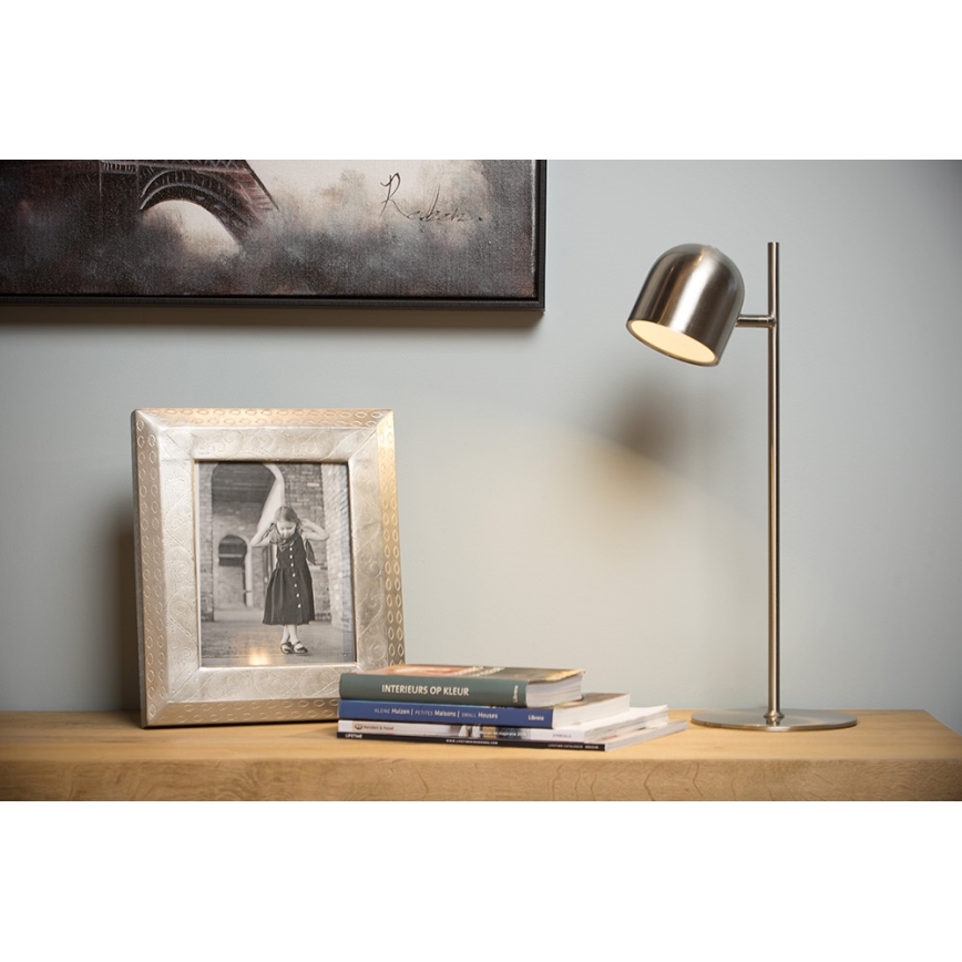 Lucide 03603/05/12- Dimmbare LED-Tischlampe SKANSKA LED/5W/230V mattes Chrom