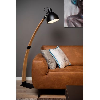 Lucide 03713/01/30 - Stehlampe CURF 1xE27/60W/230V schwarz