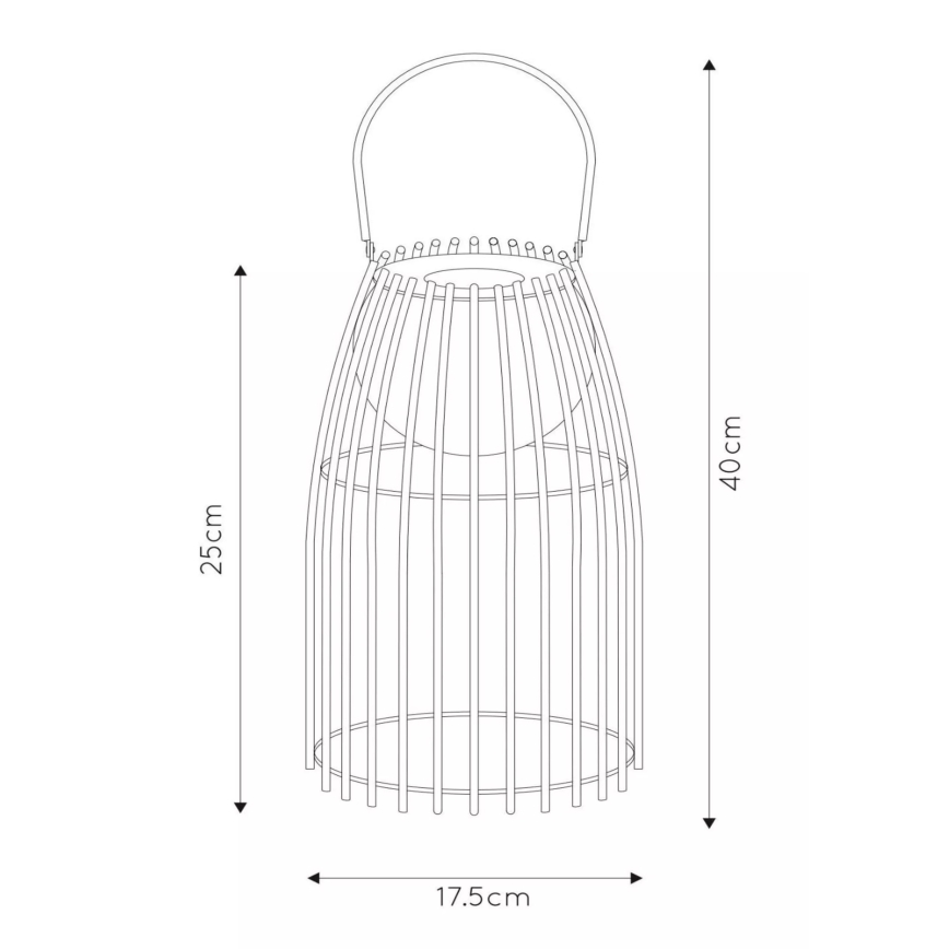 Lucide 06801/01/43 - LED-Dimm-Touchlampe FJARA LED/0,3W/3,7V USB IP44 680 mAh