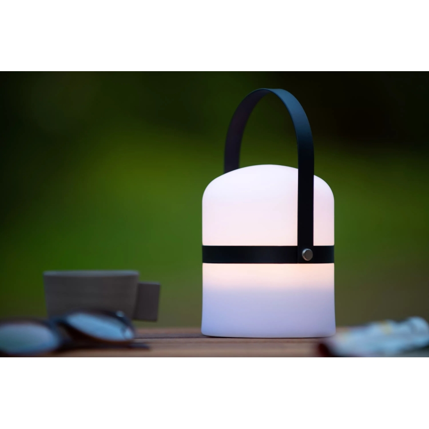 Lucide 06802/01/30 - Dimmbare LED-Outdoor-Leuchte LITTLE JOE LED/0,3W/3,7V USB IP44 680 mAh schwarz