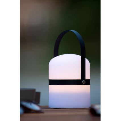 Lucide 06802/01/30 - Dimmbare LED-Outdoor-Leuchte LITTLE JOE LED/0,3W/3,7V USB IP44 680 mAh schwarz