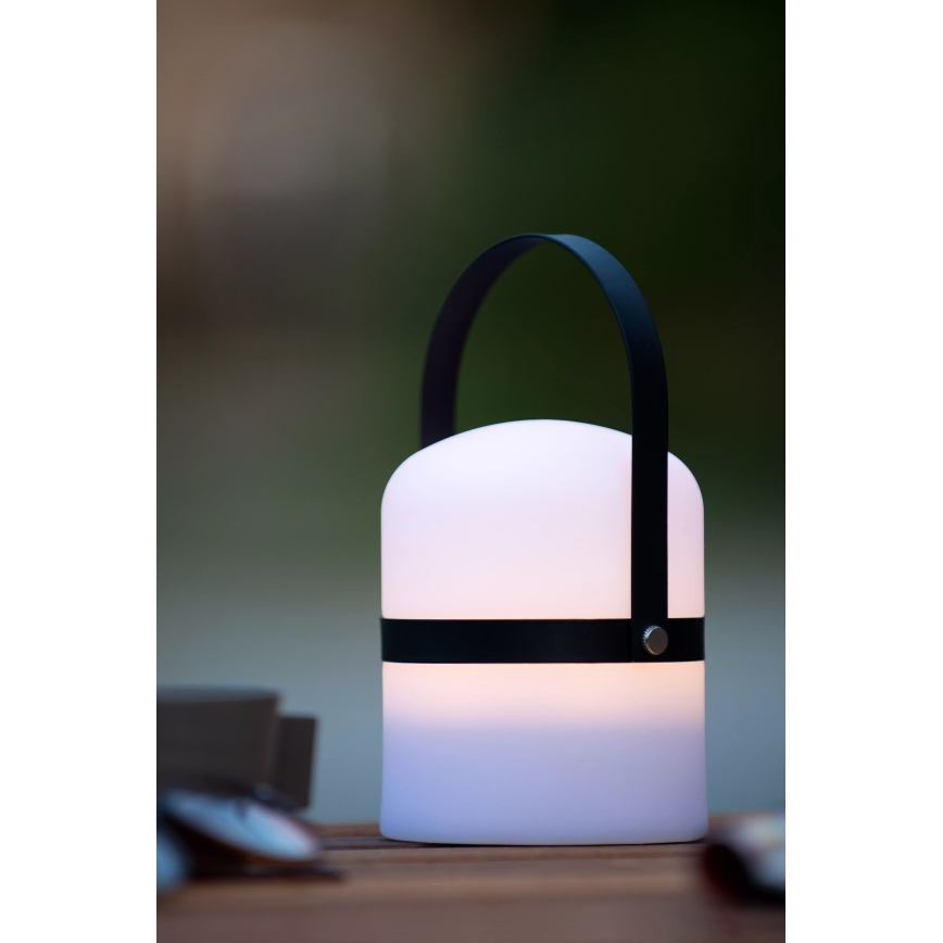 Lucide 06802/01/30 - Dimmbare LED-Outdoor-Leuchte LITTLE JOE LED/0,3W/3,7V USB IP44 680 mAh schwarz