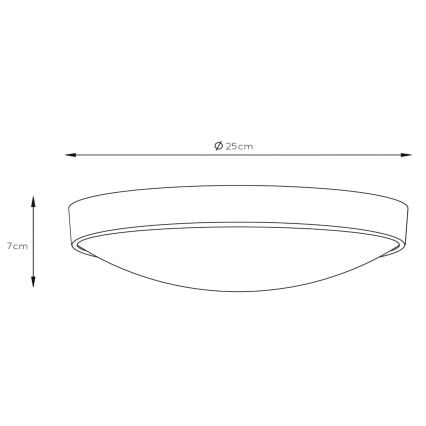 Lucide 08109/01/31 - Deckenleuchte LEX 1xE27/9W/230V Weiß