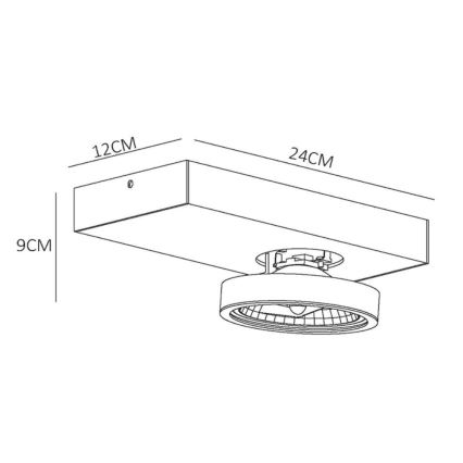 Lucide 09920/10/31 - LED dimmbare Spotleuchte NENAD AR111 GU10/10W/18V