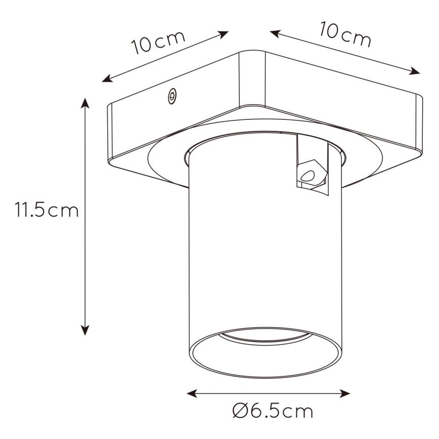 Lucide 09929/05/31 - Dimmbarer LED-Strahler NIGEL 1xGU10/5W/230V weiß CRI 95