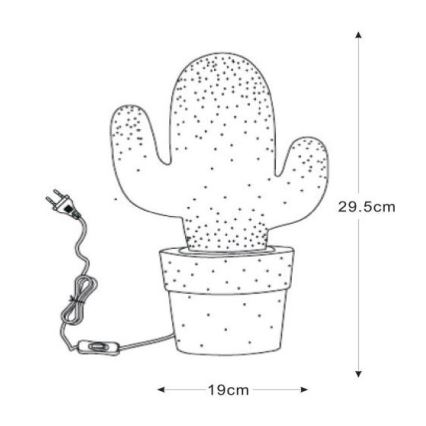 Lucide 13513/01/31 - Tischlampe CACTUS 1xE14/40W/230V weiss