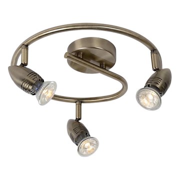 Lucide 13955/14/03 - LED Spotlight CARO-LED 3xGU10/5W/230V bronze