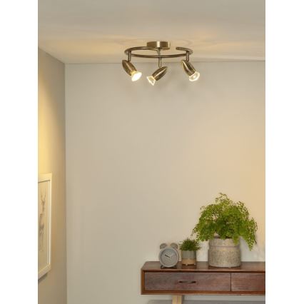 Lucide 13955/14/03 - LED Spotlight CARO-LED 3xGU10/5W/230V bronze