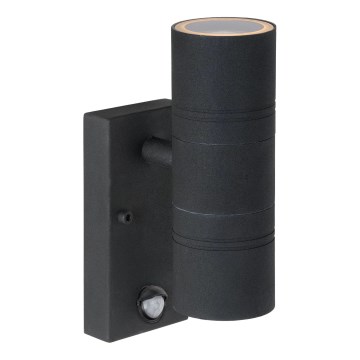 Lucide 14866/10/30 - LED-Außenleuchte mit Sensor ARNE-LED 2xGU10/5W/230V IP44
