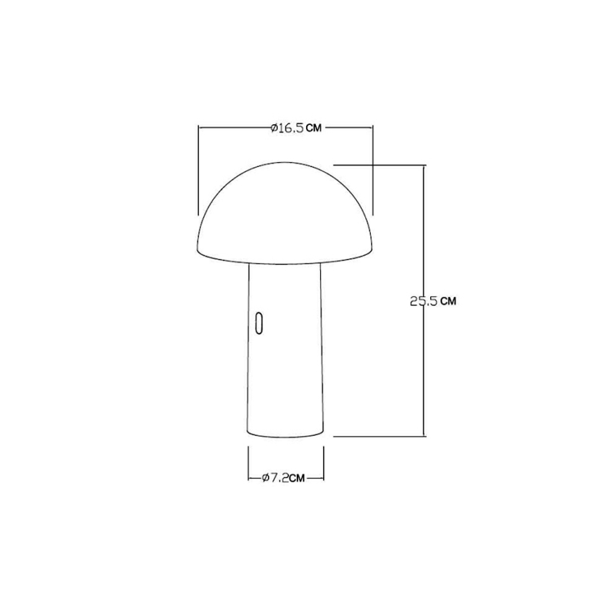 Lucide 15599/06/66 - LED Tischlampe FUNGO LED/7,5W/230V rosa