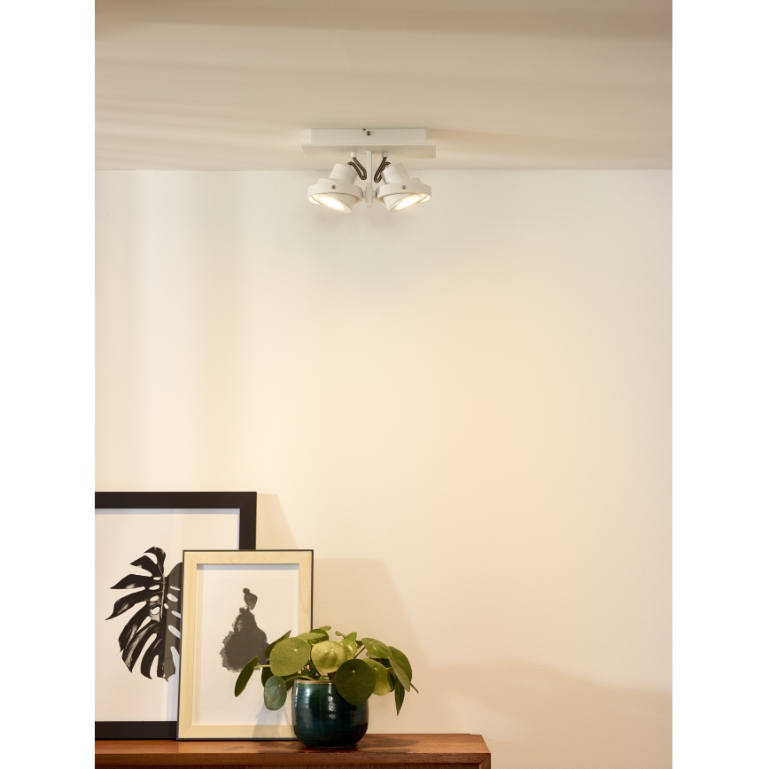 Lucide 17906/11/31 - Dimmbarer LED-Strahler LANDA 2xGU10/5W/230V weiß