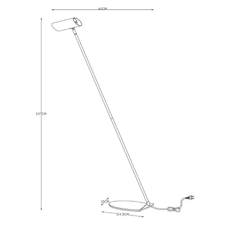 Lucide 19700/01/30 - Stehlampe HESTER 1xGU10/7W/230V schwarz