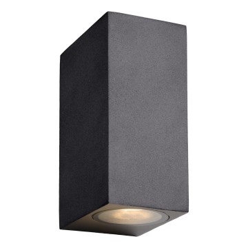 Lucide 22860/10/30 - Dimmbare LED-Outdoor-Wandleuchte ZORA 2xGU10/5W/230V IP44